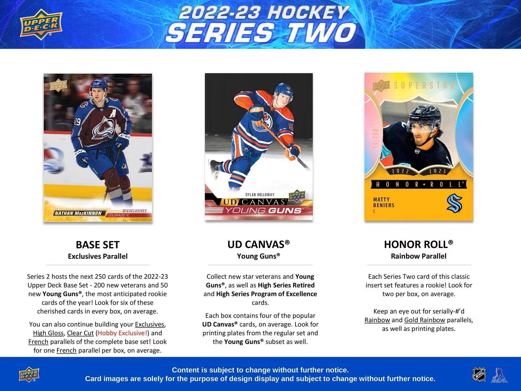 Hockey - 2022/23 - Upper Deck Series 2 - Hobby Pack (8 Cards) - Hobby Champion Inc