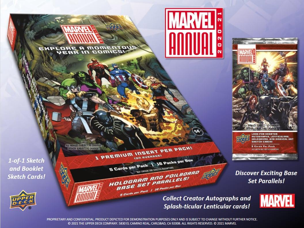 Marvel - 2020/21 Upper Deck - Marvel Annual - Hobby Pack (5 Cards) - Hobby Champion Inc