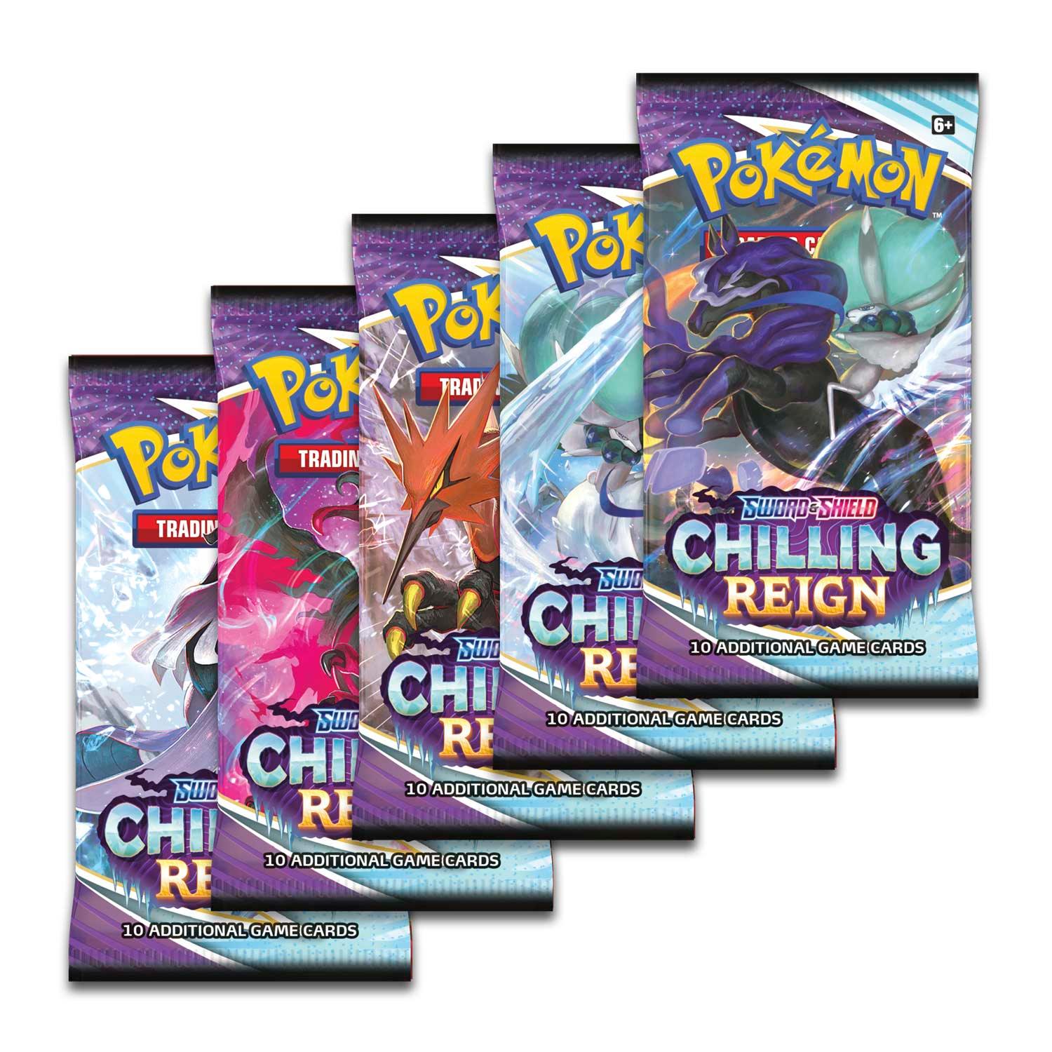 Pokemon Booster Pack (10 Cards) - Sword & Shield - Chilling Reign - Hobby Champion Inc