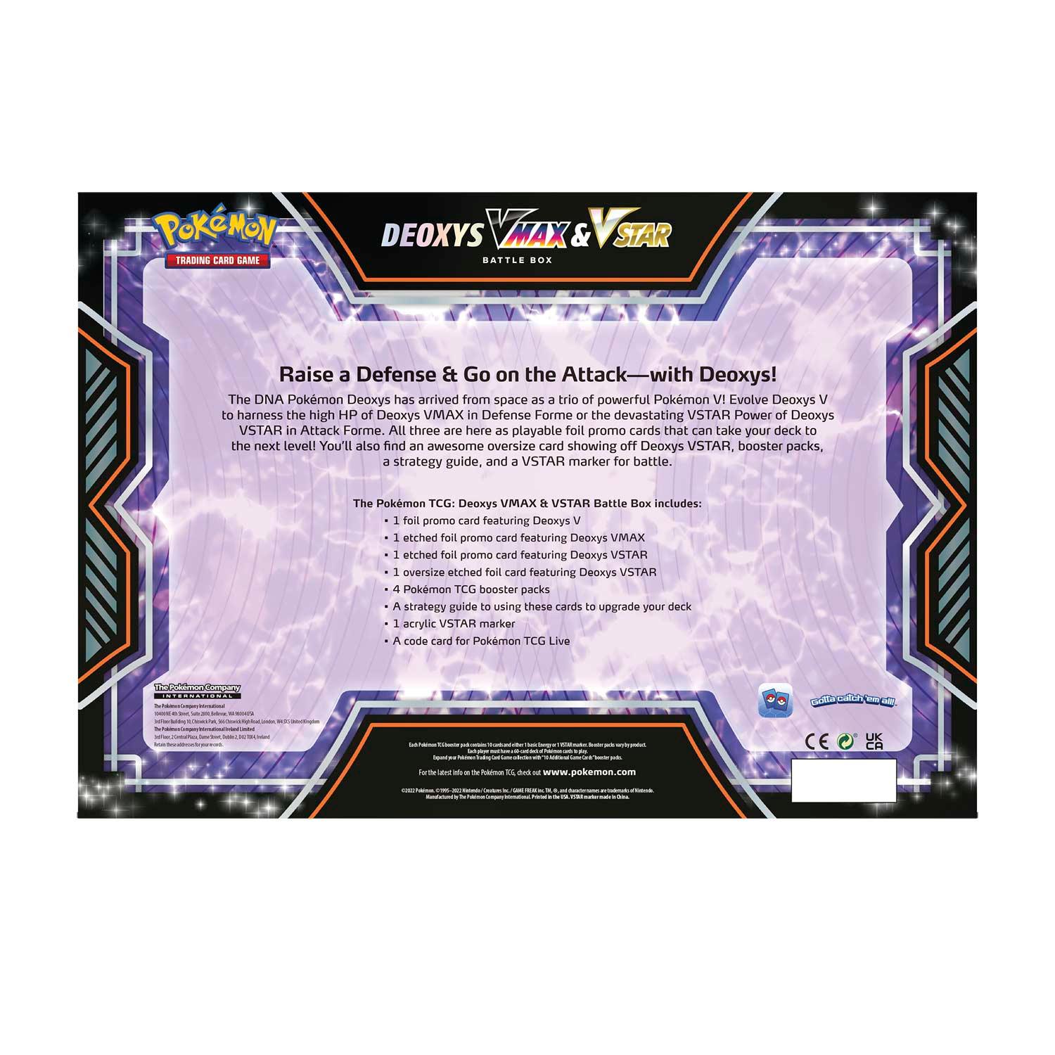 Pokemon Box - Deoxys VMAX & VSTAR Battle Box - Hobby Champion Inc