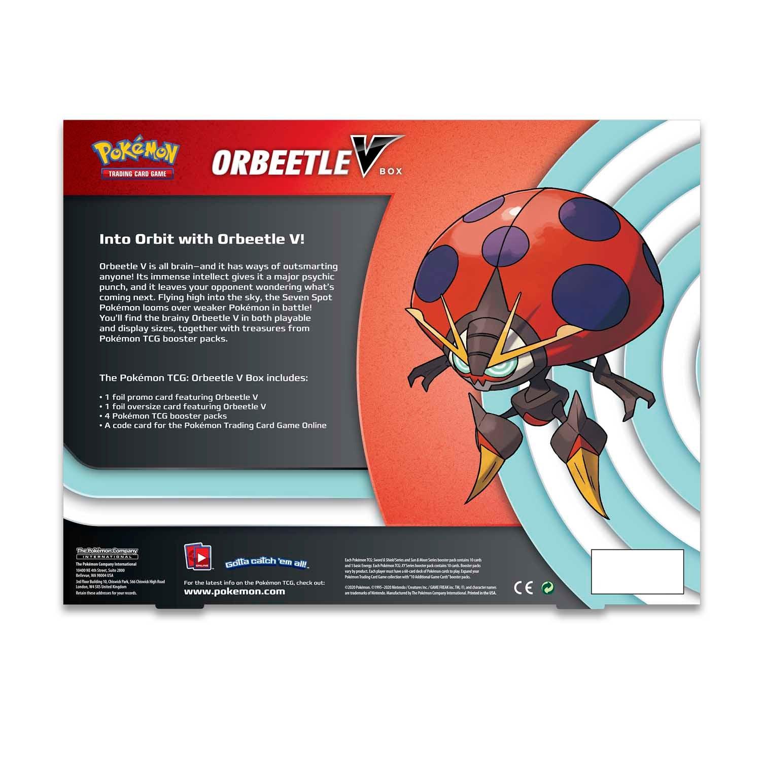 Pokemon Box - Orbeetle V - Hobby Champion Inc