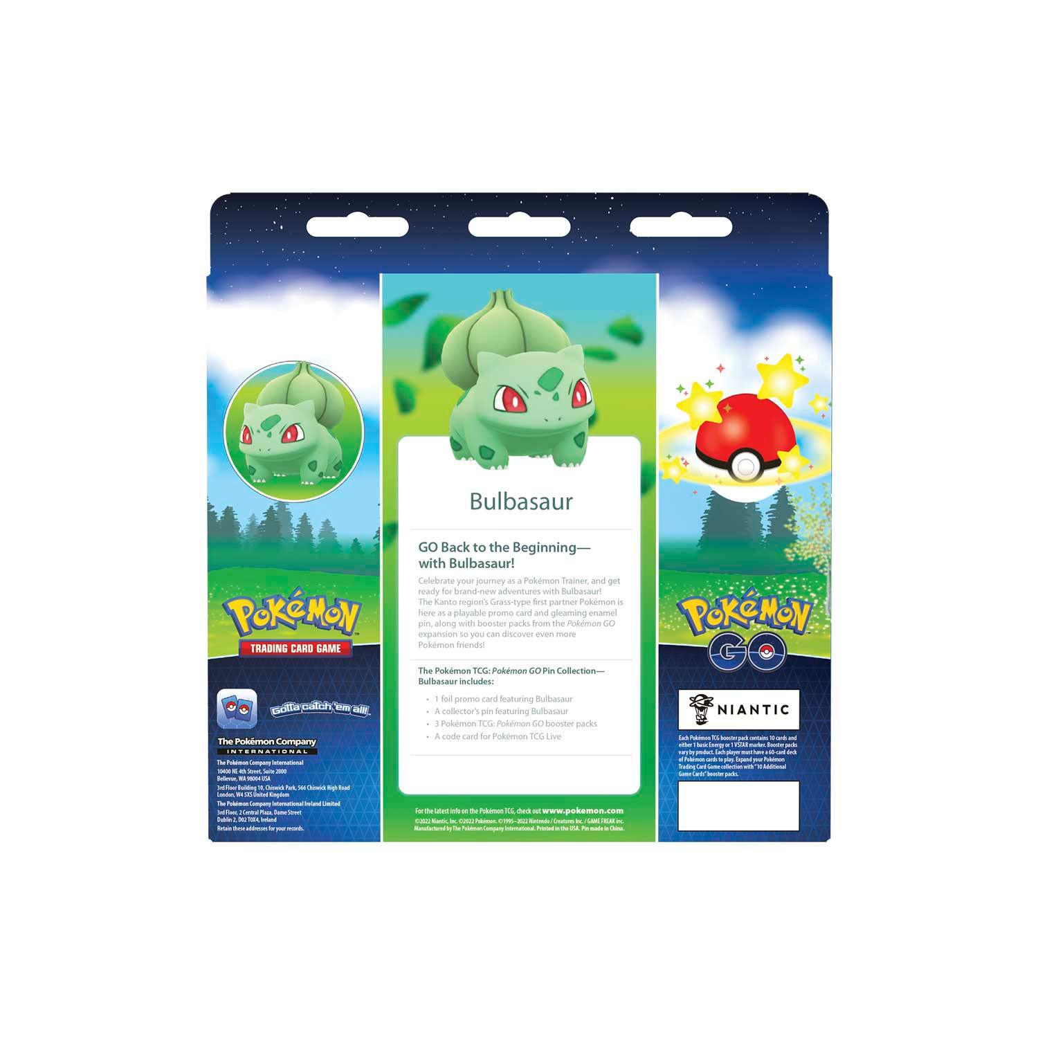 Pokemon Box - Pin Collection - Pokemon GO - Bulbasaur - Hobby Champion Inc
