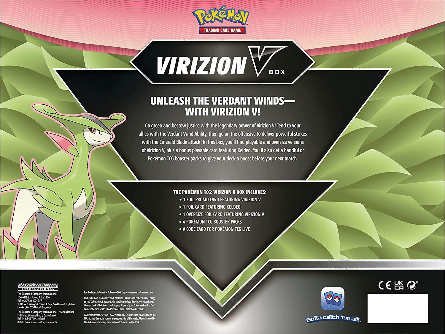 Pokemon Box - Virizion V - Hobby Champion Inc