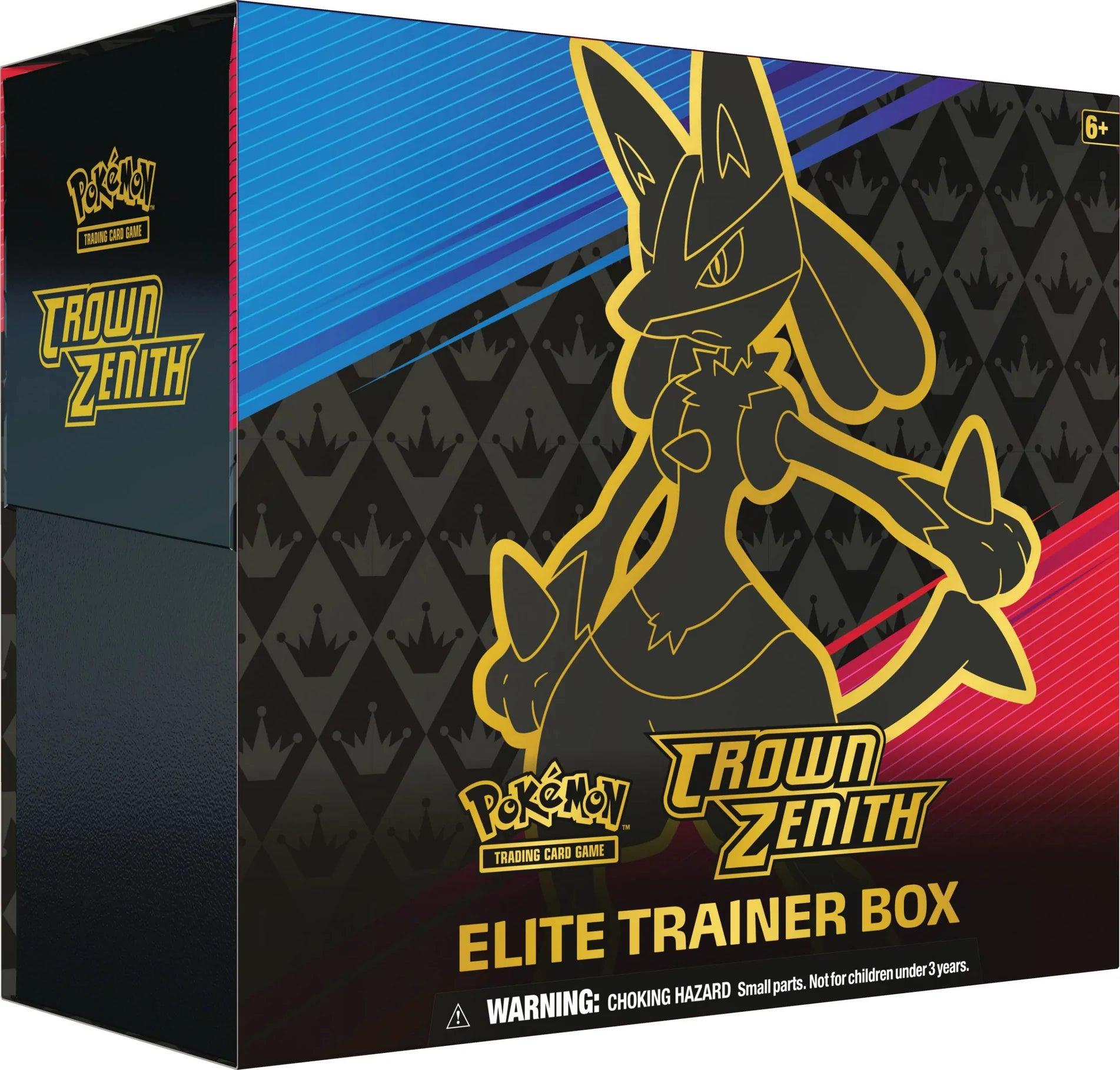 Pokemon Elite Trainer Box (ETB) - Crown Zenith (Lucario on Cover) - Hobby Champion Inc