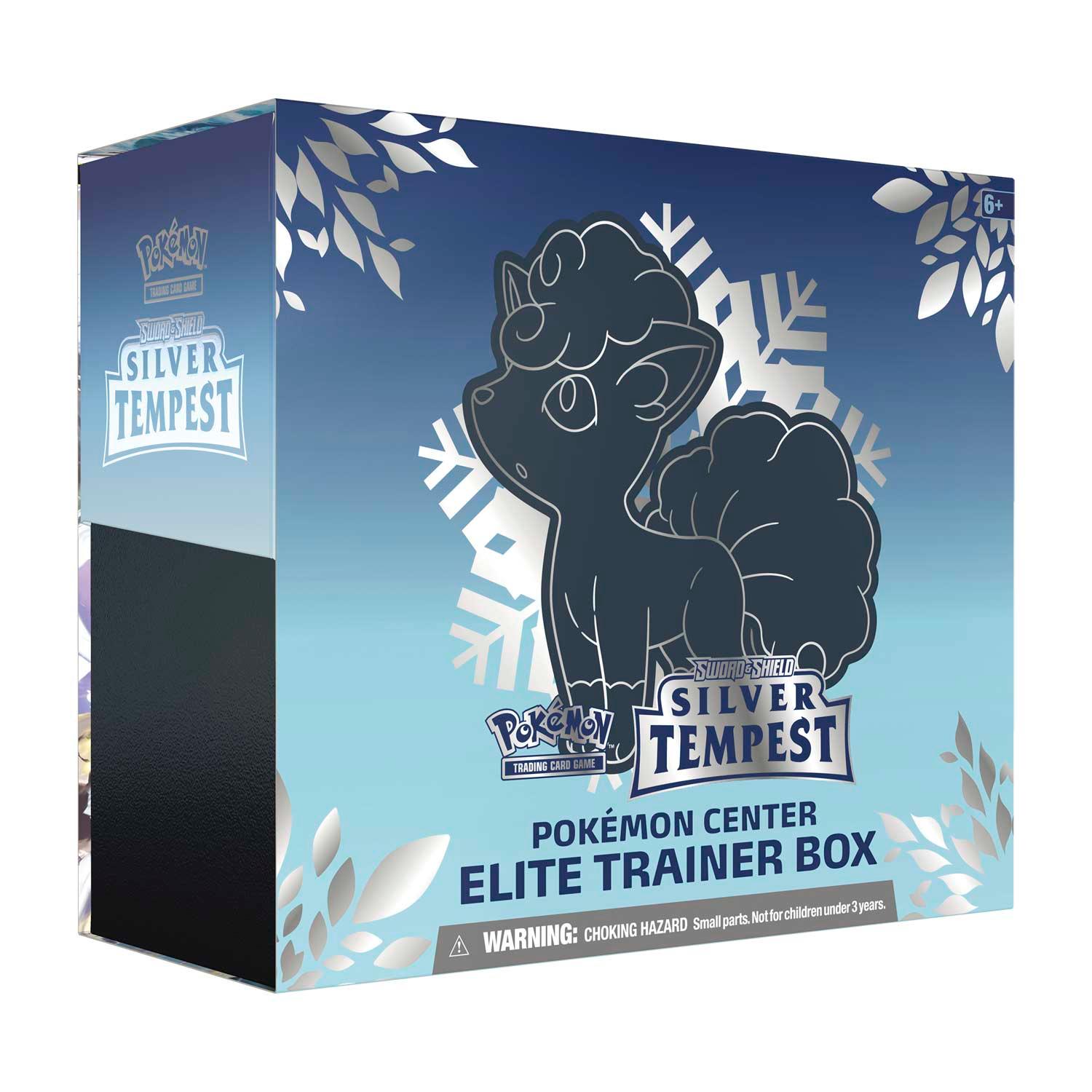Pokemon Elite Trainer Box (ETB) - Sword & Shield - Silver Tempest (Alolan Vulpix on Cover) - Hobby Champion Inc