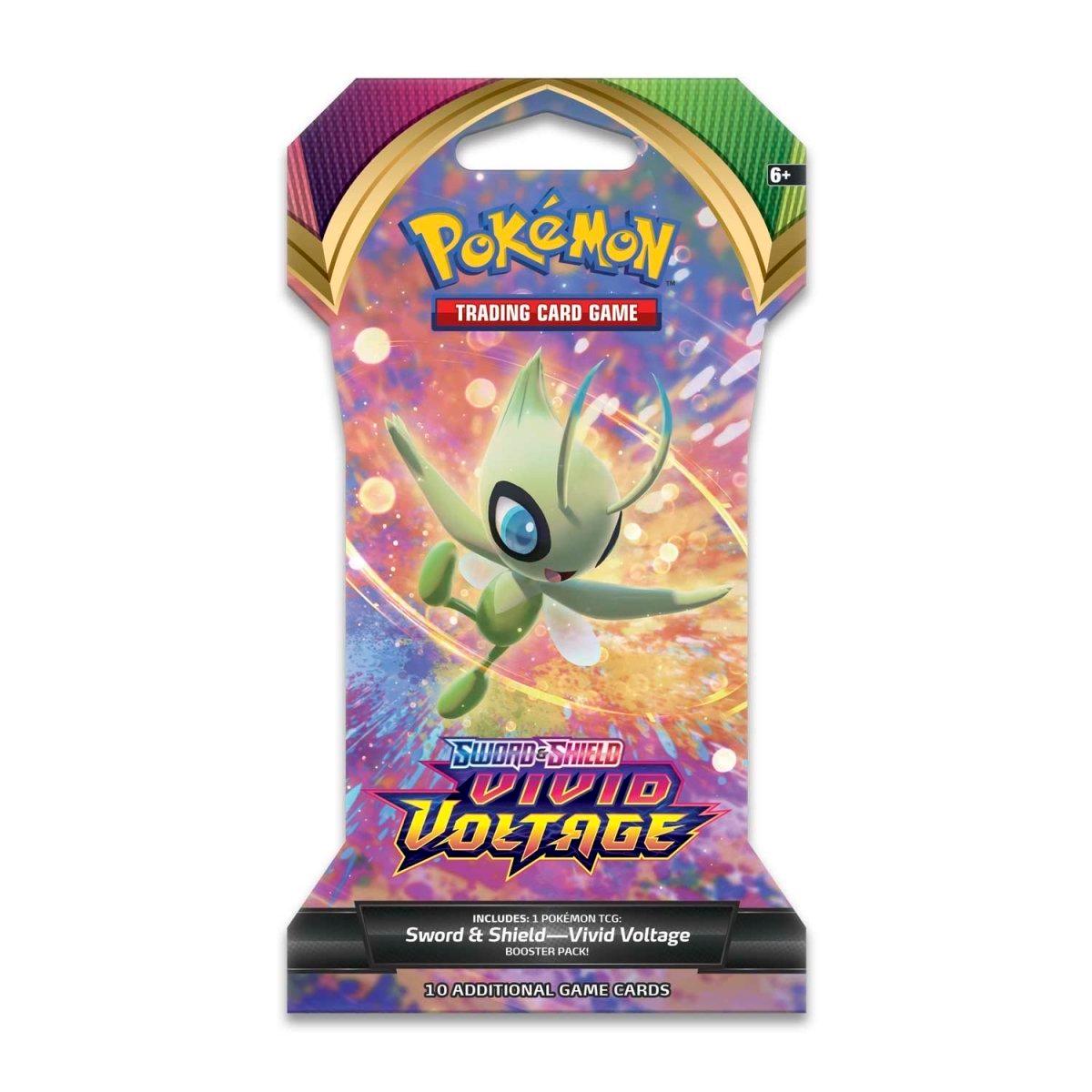 Pokemon Sleeved Booster Pack (10 Cards) - Sword & Shield - Vivid Voltage - Hobby Champion Inc