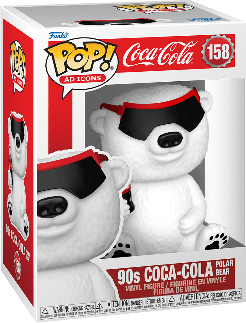 Pop! Ad Icons - Coca-Cola - 90s Coca-Cola Polar Bear - #158 - Hobby Champion Inc