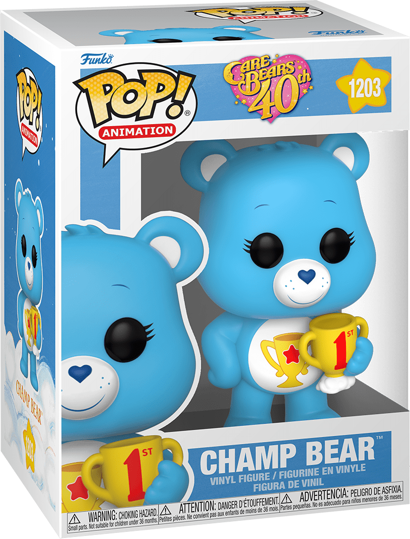 Pop! Animation - Care Bears 40th Anniversary - Champ Bear - #1203 - Hobby Champion Inc