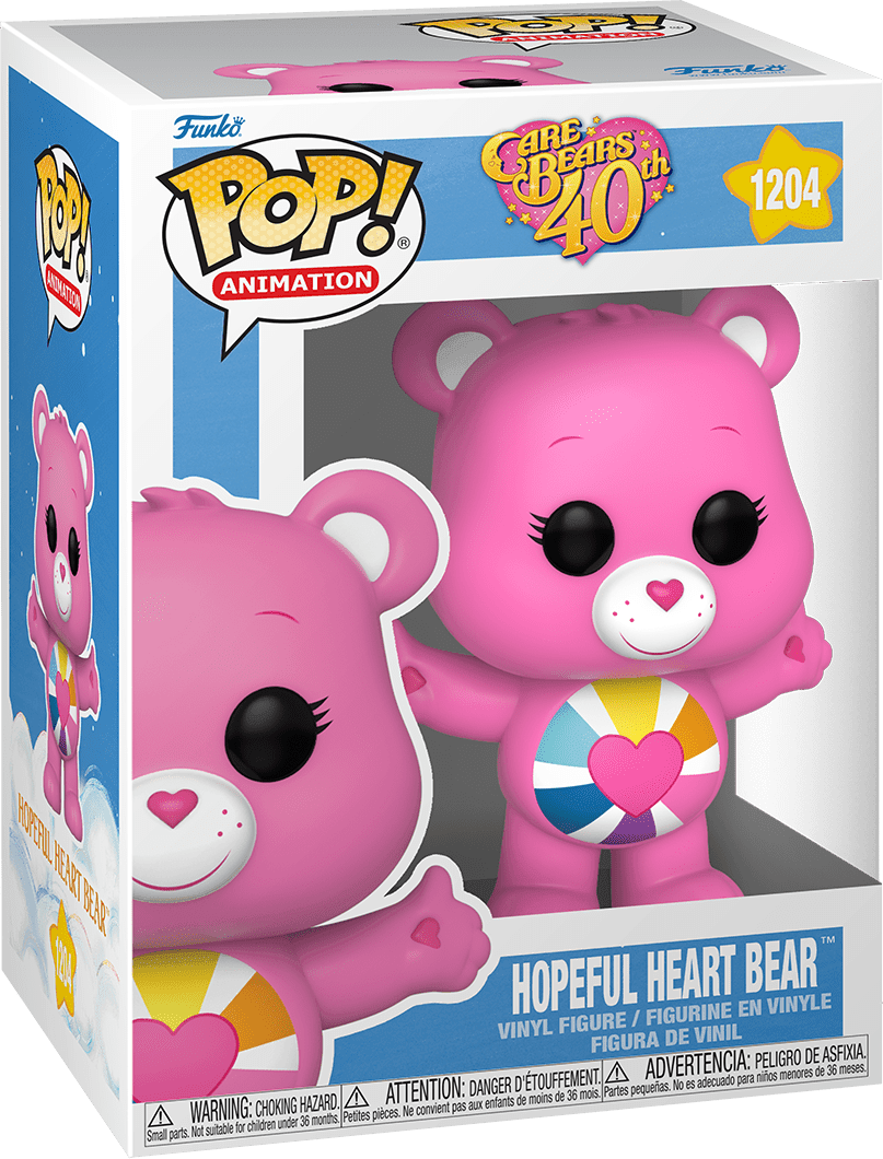 Pop! Animation - Care Bears 40th Anniversary - Hopeful Heart Bear - #1204 - Hobby Champion Inc