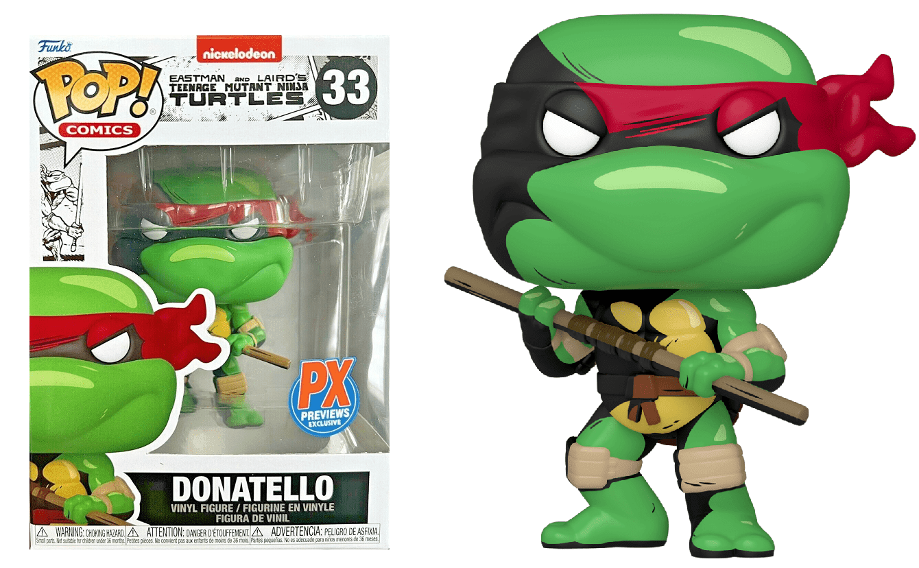 Pop! Comics - Teenage Mutant Ninja Turtles - Donatello - #33 - PX Previews EXCLUSIVE - Hobby Champion Inc