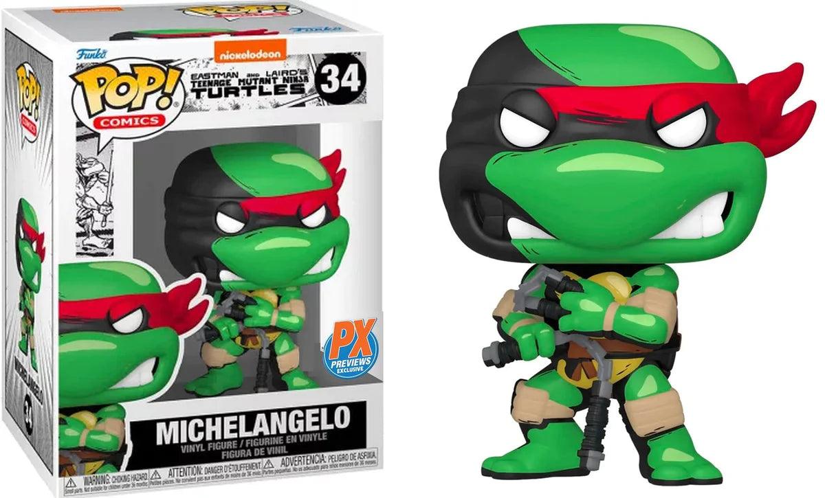 Pop! Comics - Teenage Mutant Ninja Turtles - Michelangelo - #34 - PX Previews EXCLUSIVE - Hobby Champion Inc