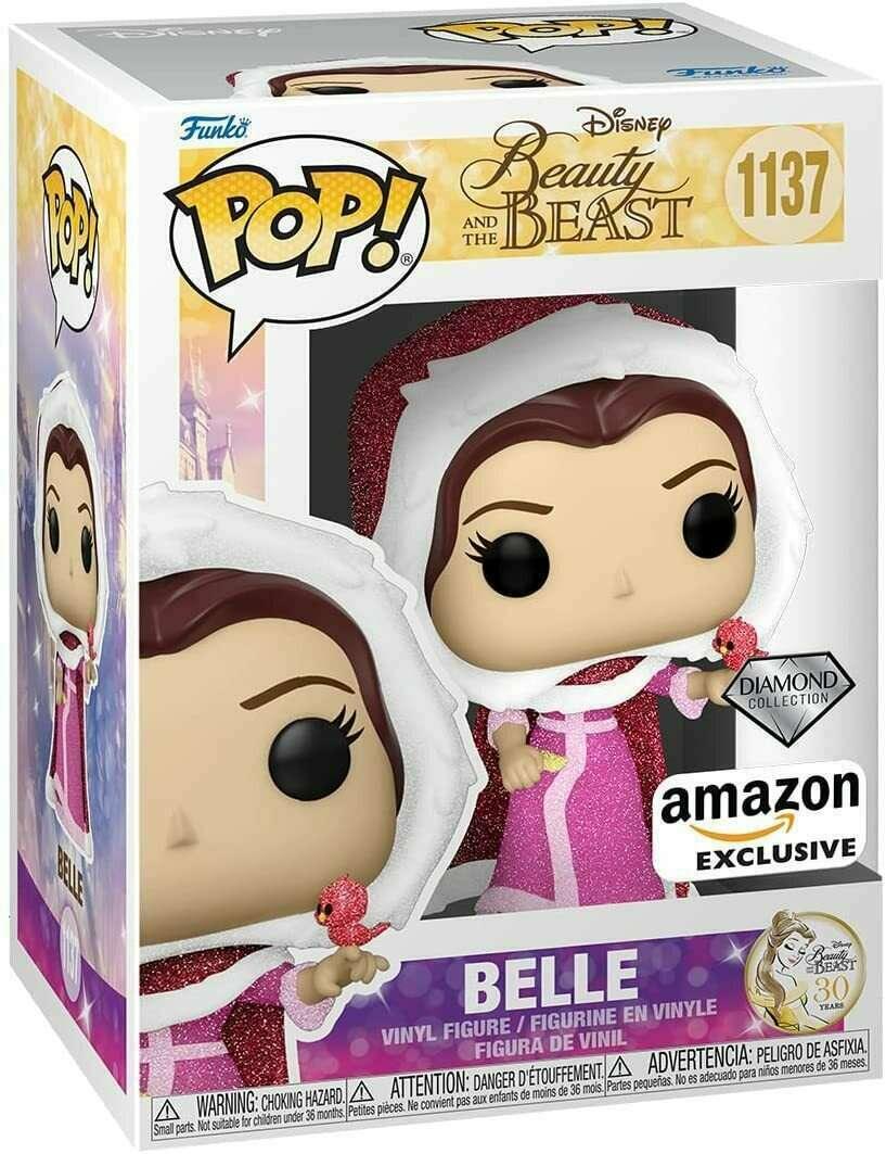 Pop! Disney - Beauty And The Beast - Belle - #1137 - DIAMOND Collection Amazon EXCLUSIVE - Hobby Champion Inc