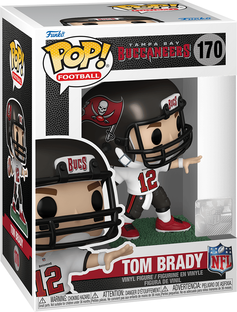 Pop! Football - Tampa Bay Buccaneers - Tom Brady (White Jersey) - #170 - Hobby Champion Inc