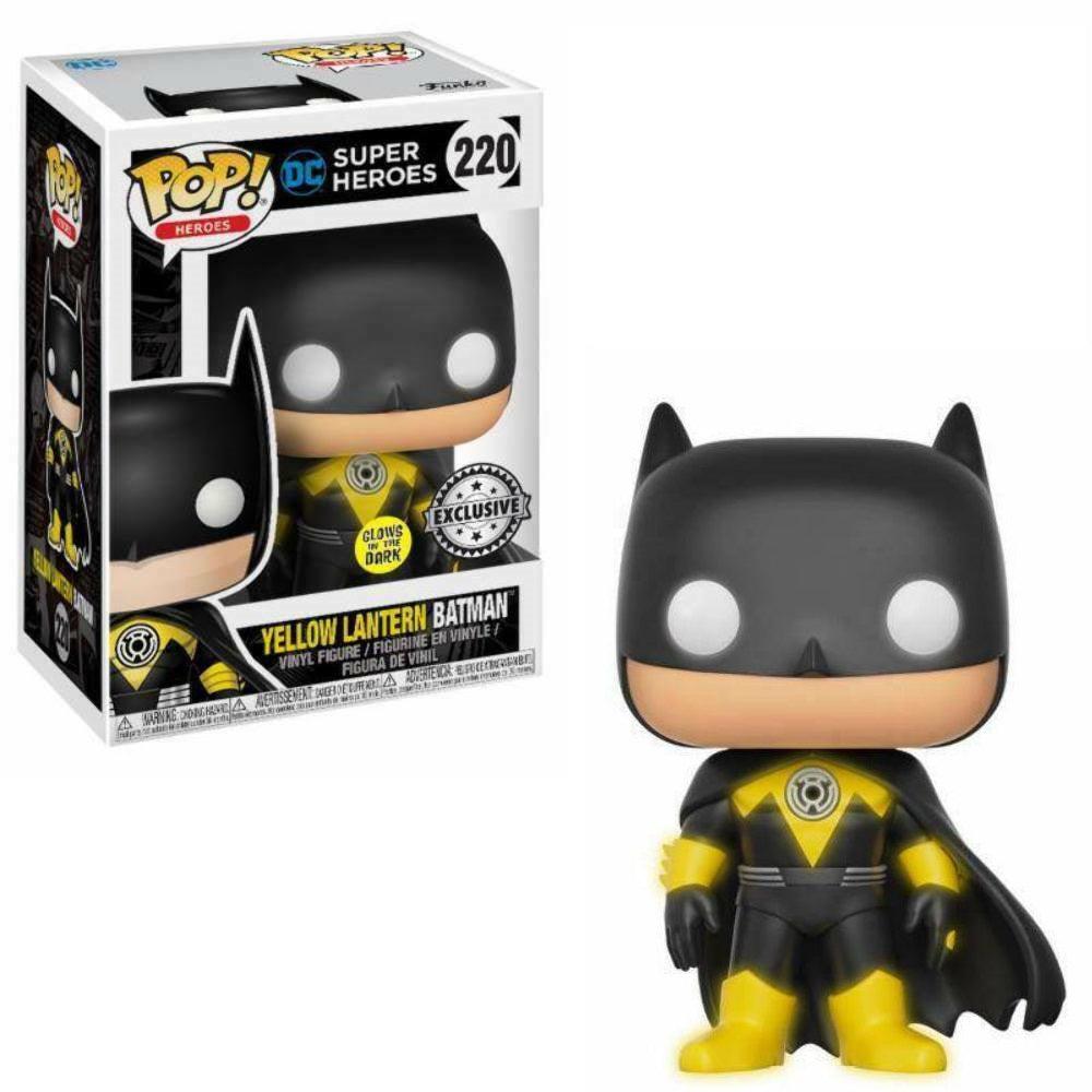 Pop! Heroes - DC - Yellow Lantern Batman - #220 - Glow In The Dark & EXCLUSIVE - Hobby Champion Inc