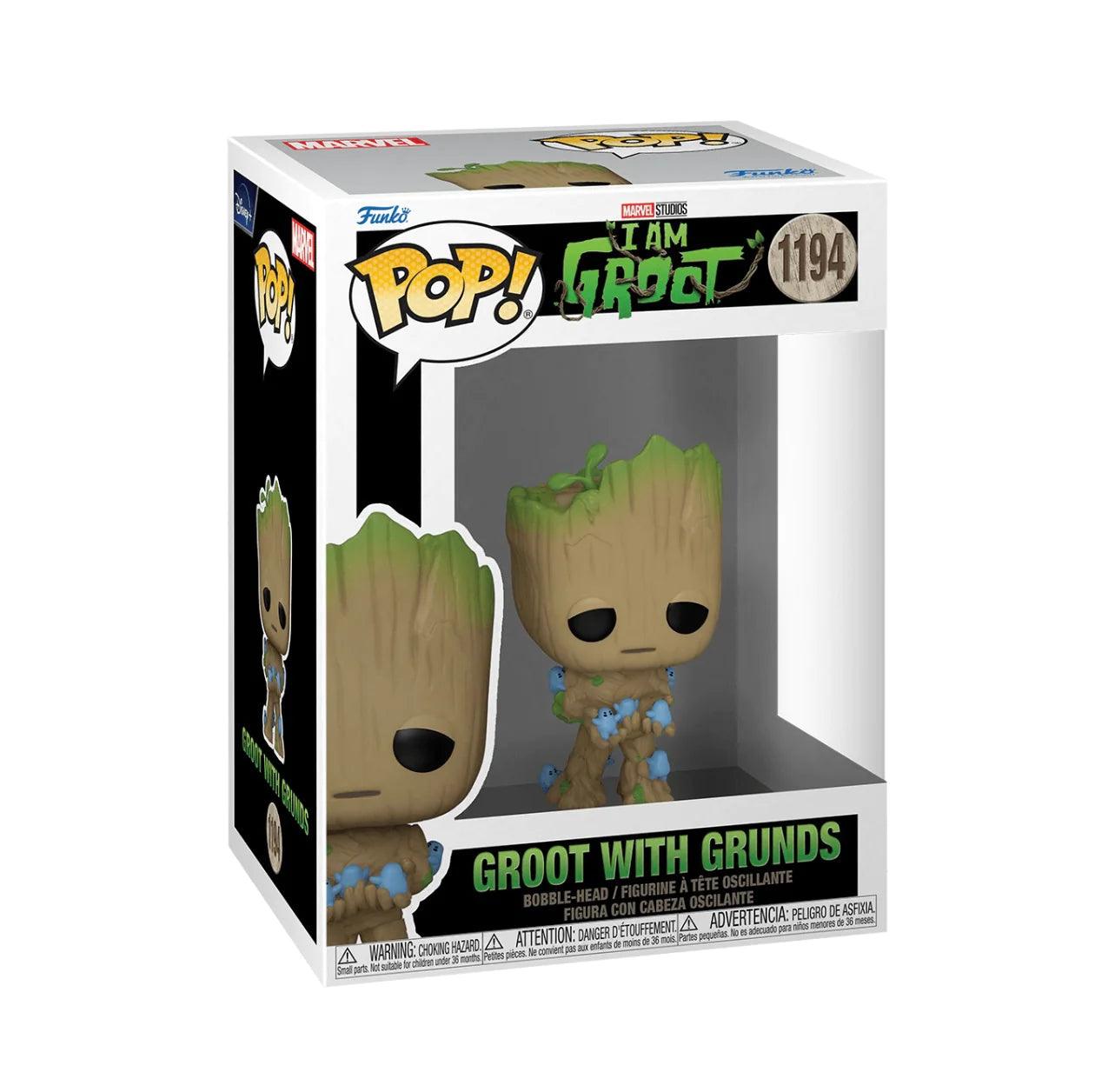 Pop! Marvel - I Am Groot - Groot With Grunds - #1194 - Hobby Champion Inc