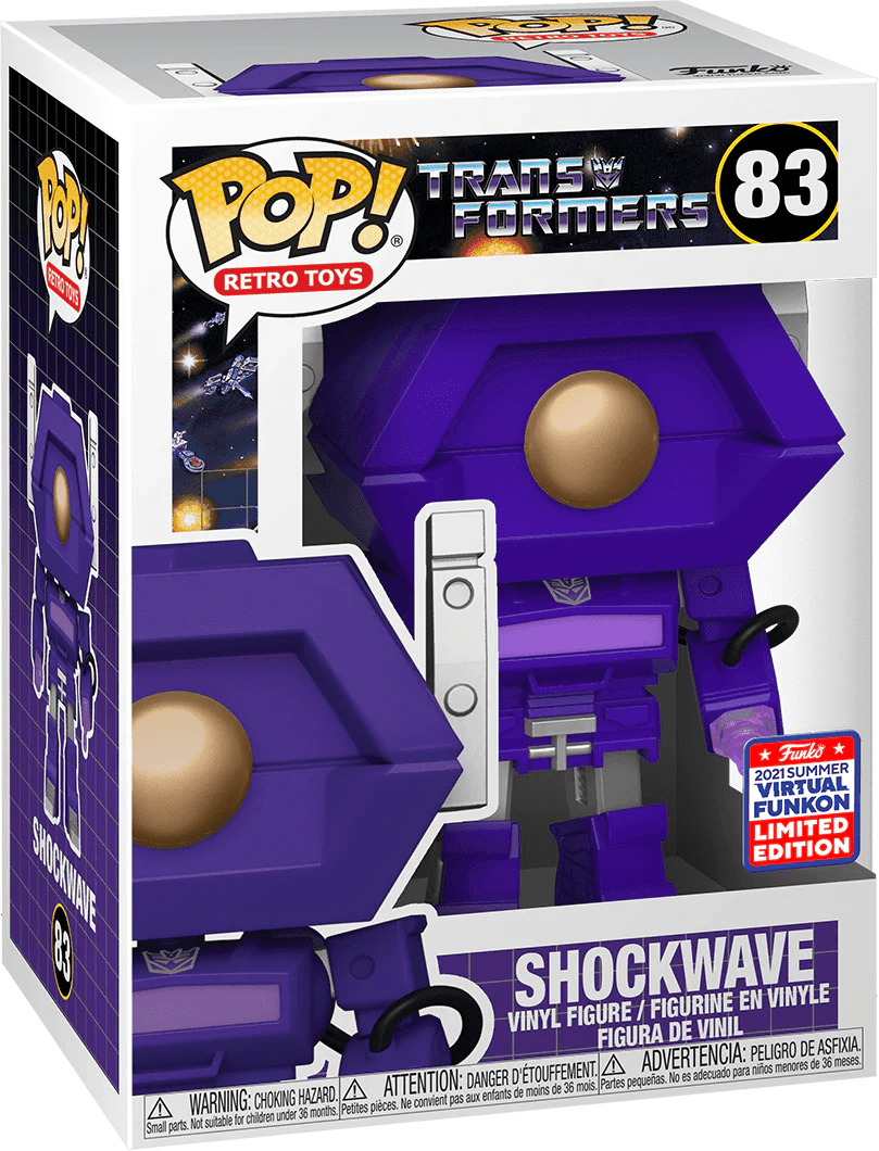 Pop! Retro Toys - Transformers - Shockwave - #83 - 2021 Summer Virtual Funkon LIMITED Edition - Hobby Champion Inc