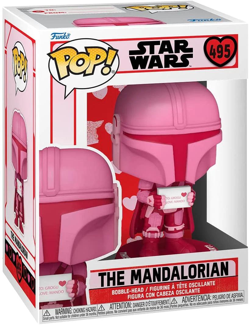 Pop! Star Wars - The Mandalorian (Pink Valentine) - #495 - Hobby Champion Inc