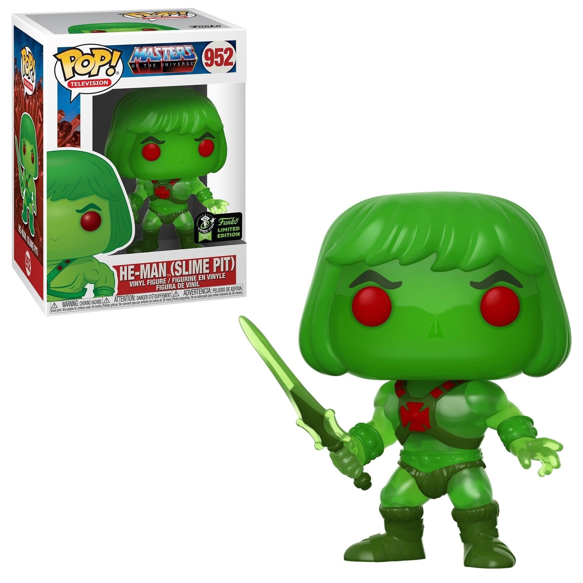 Pop! Television - Master Of The Universe (MOTU) - He-Man (Slime Pit) - #952 - 2020 Emerald City Comic Con EXCLUSIVE - Hobby Champion Inc