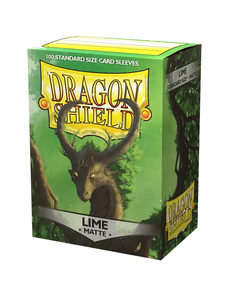 Sleeves (100ct) - Matte Lime - Standard Size - Dragon Shield - Hobby Champion Inc