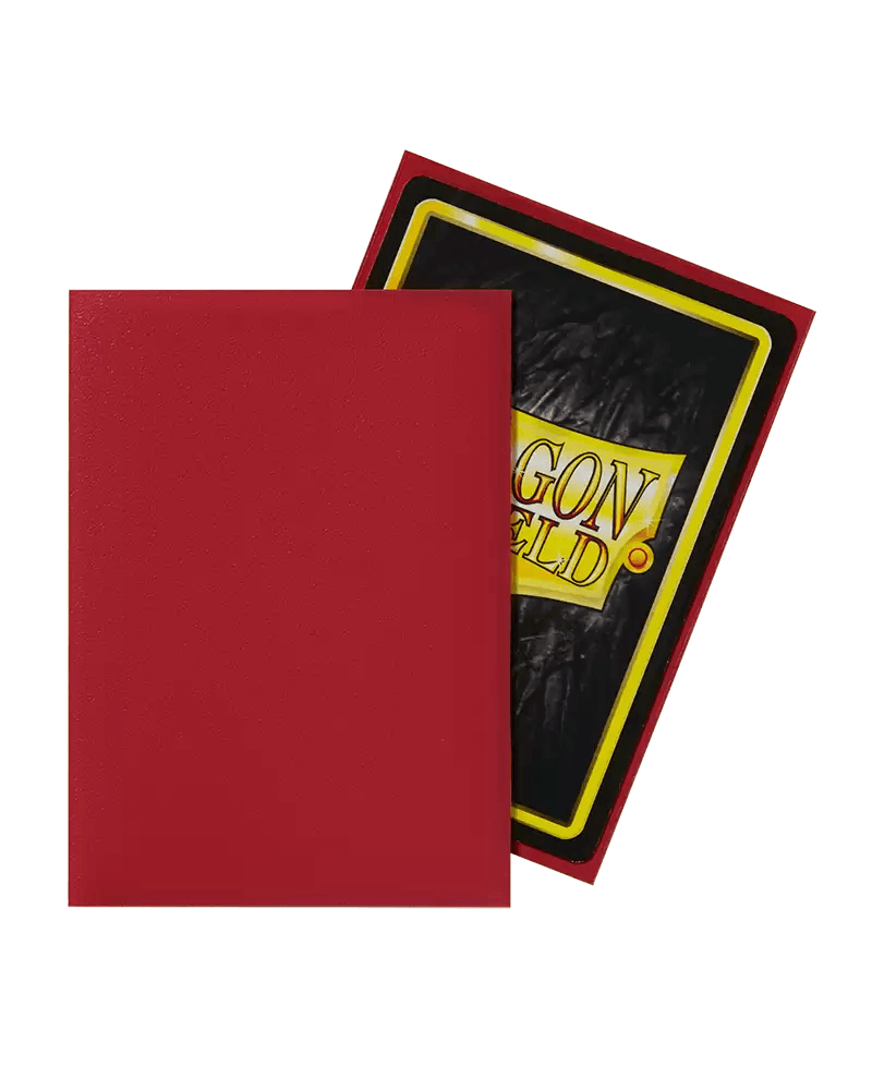 Sleeves (100ct) - Matte Red - Standard Size - Dragon Shield - Hobby Champion Inc
