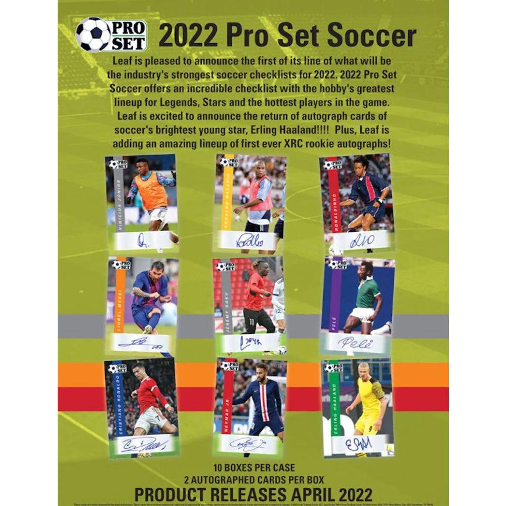 Soccer - 2022 - Leaf Pro Set - Hobby Box (1 pack of 2 autographs cards) - Hobby Champion Inc