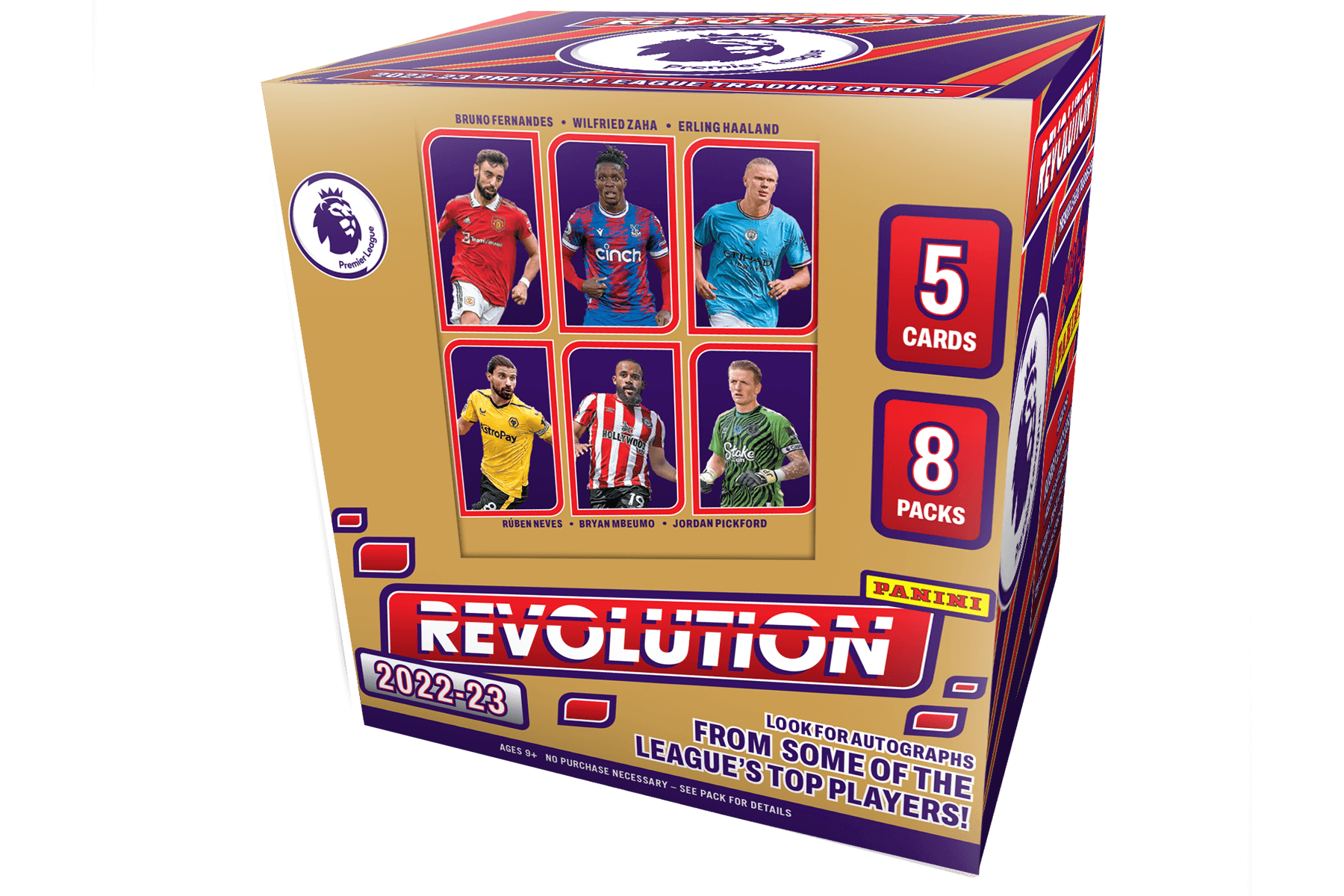 Soccer - 2022/23 - Premier League - Panini Revolution - Hobby Box (8 Packs) - Hobby Champion Inc