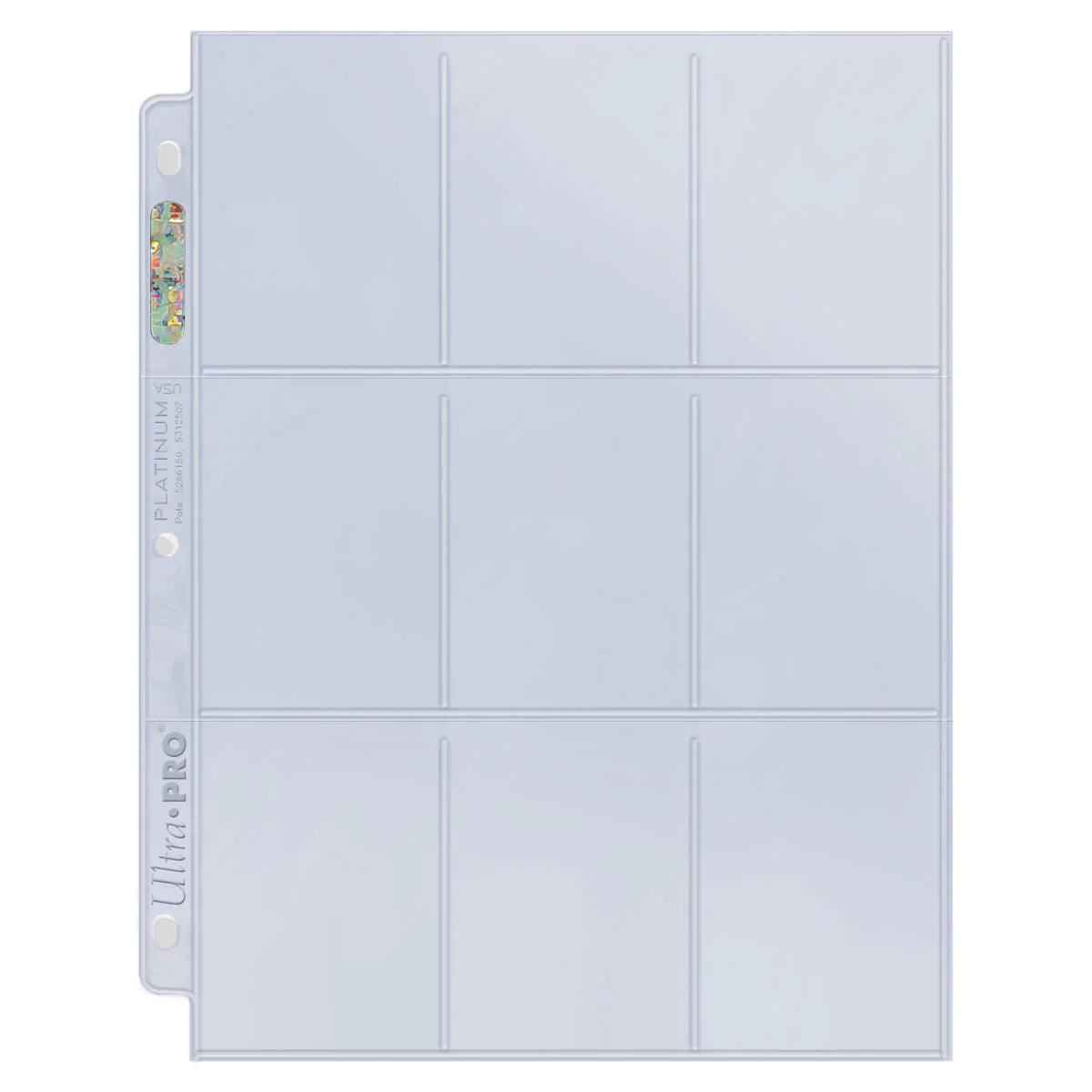 Ultra PRO - 9 Pocket Pages (25ct) for Standard Size Cards - Platinum Series - Hobby Champion Inc