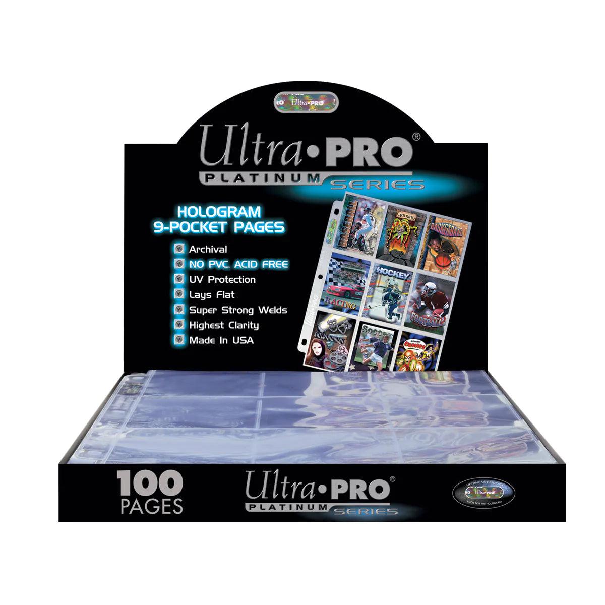 Ultra PRO - 9 Pocket Pages Box (100ct) for Standard Size Cards - Platinum Series - Hobby Champion Inc