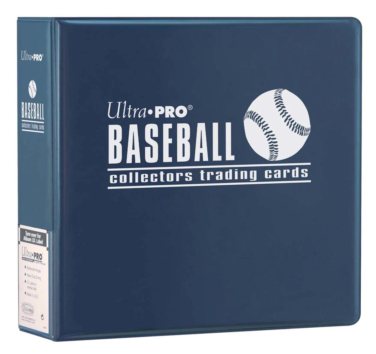Ultra PRO - Album/Binder/Portfolio - 3" Baseball Trading Card Album (Blue Color) - Hobby Champion Inc