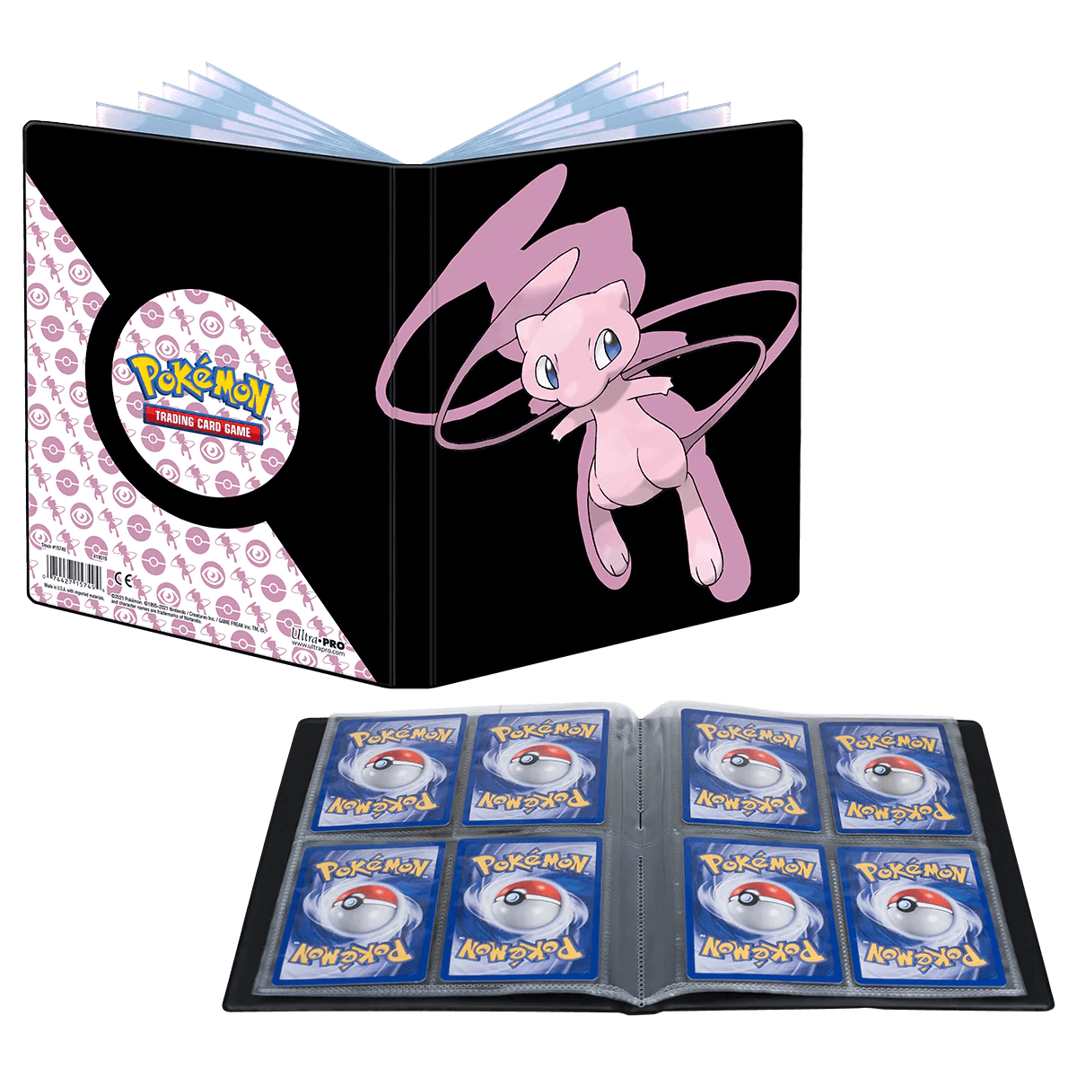 Ultra PRO - Album/Binder/Portfolio 4-Pocket (Holds 80 cards + 4 Oversize cards) - Pokemon - Mew - Hobby Champion Inc