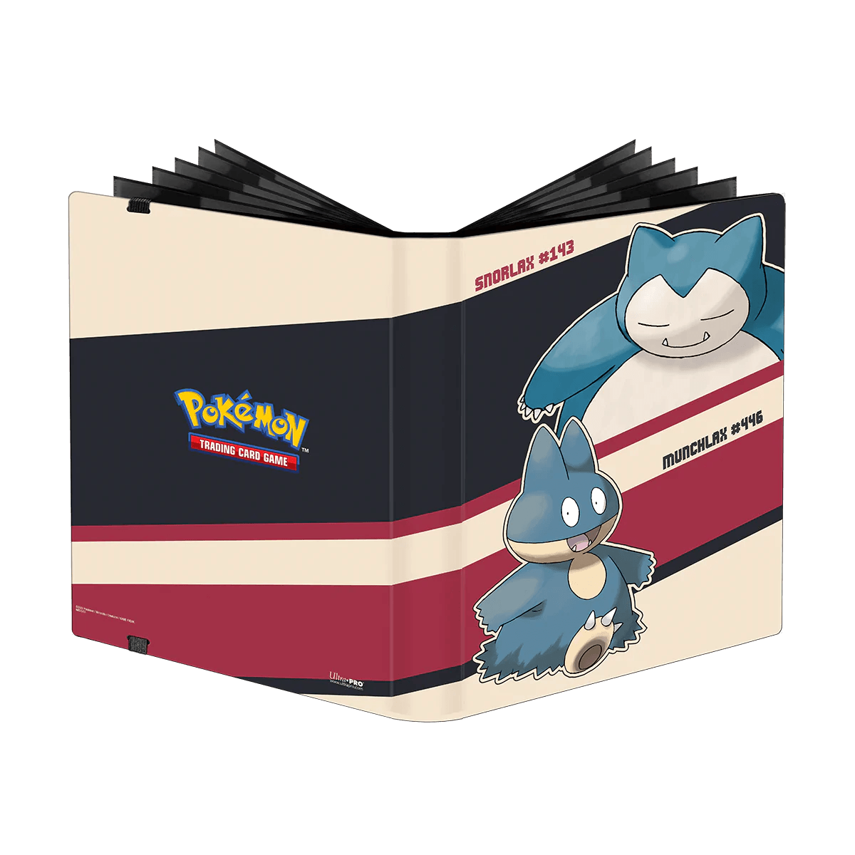 Ultra PRO - Album/Binder/Portfolio 9-Pocket Binder PRO (Holds 360 cards) - Pokemon - Snorlax and Munchlax - Hobby Champion Inc