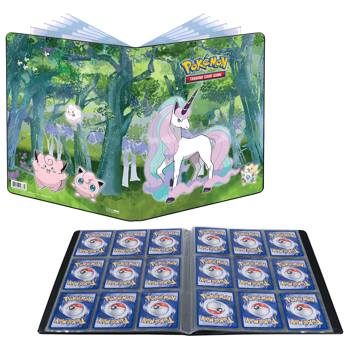 Ultra PRO - Album/Binder/Portfolio 9-Pocket (Holds 180 cards) - Pokemon - Enchanted Glade - Hobby Champion Inc