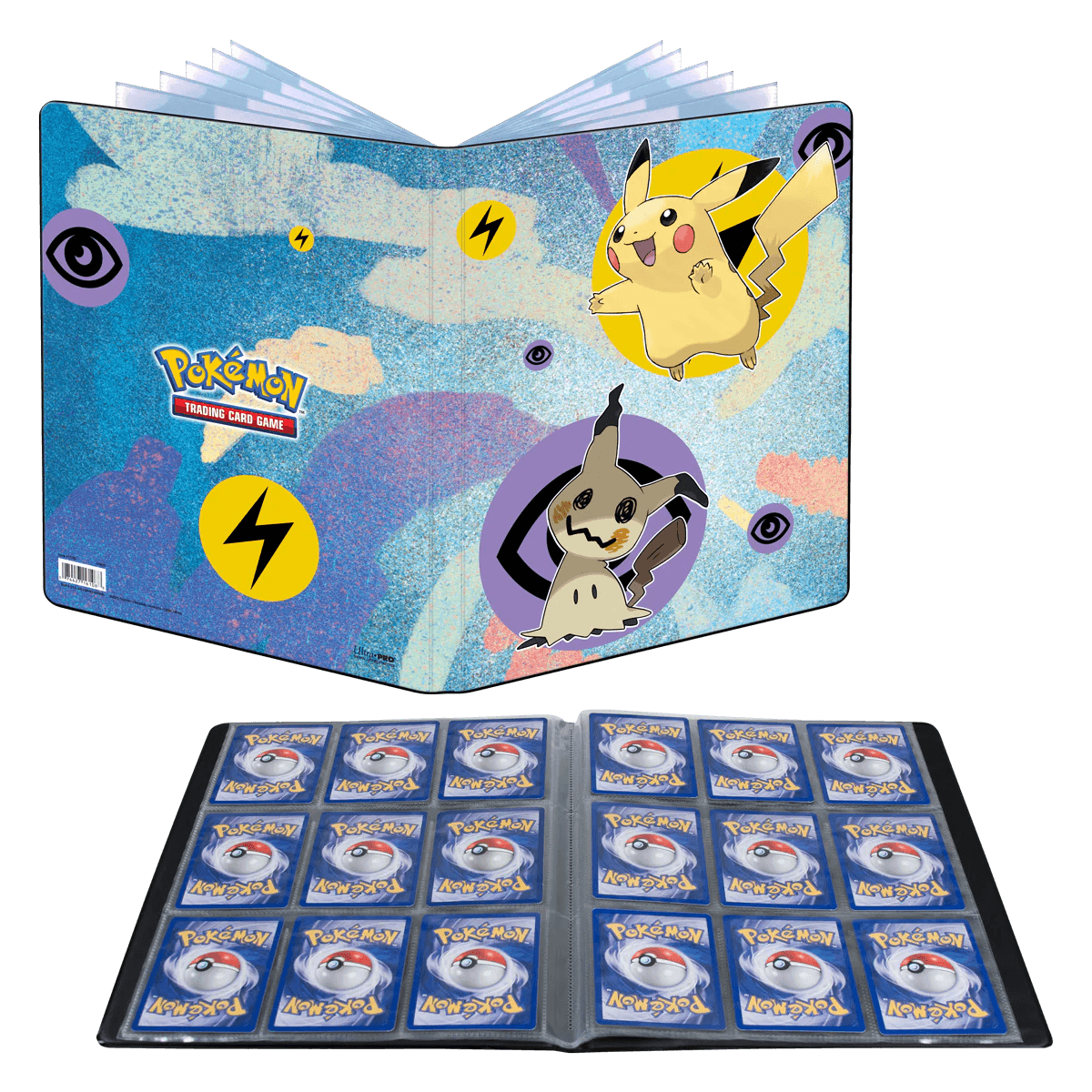 Ultra PRO - Album/Binder/Portfolio 9-Pocket (Holds 180 cards) - Pokemon - Pikachu & Mimikyu - Hobby Champion Inc