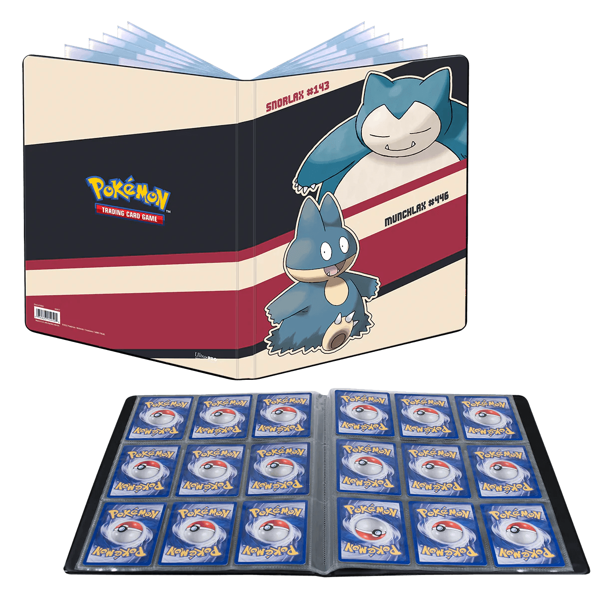 Ultra PRO - Album/Binder/Portfolio 9-Pocket (Holds 180 cards) - Pokemon - Snorlax and Munchlax - Hobby Champion Inc