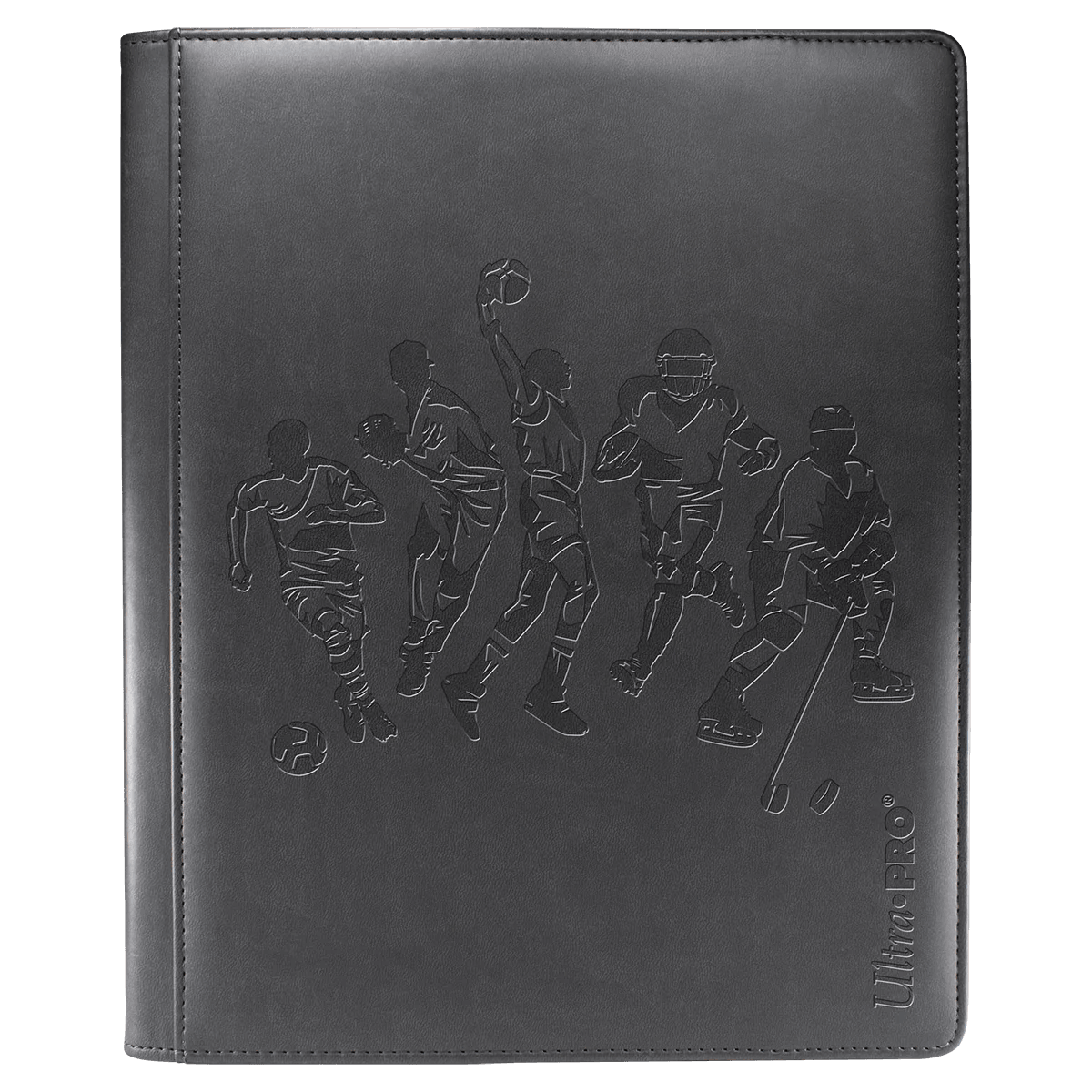 Ultra PRO - Album/Binder/Portfolio 9-Pocket PRO Leather Sports Silhouette Premium (Holds 180 cards) - Hobby Champion Inc