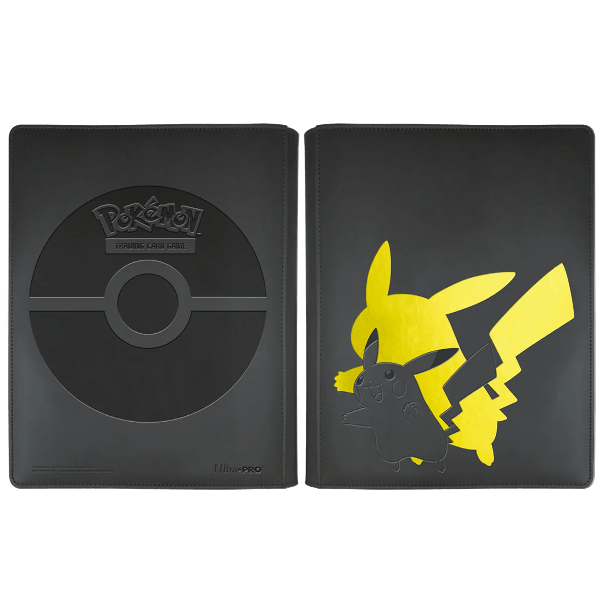 Ultra PRO - Album/Binder/Portfolio 9-Pocket PRO Leather Zippered (Holds 360 Cards) - Pokemon - Pikachu - Hobby Champion Inc