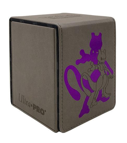 Ultra PRO - Alcove Flip Deck Box (Leather) - Mewtwo - Hobby Champion Inc