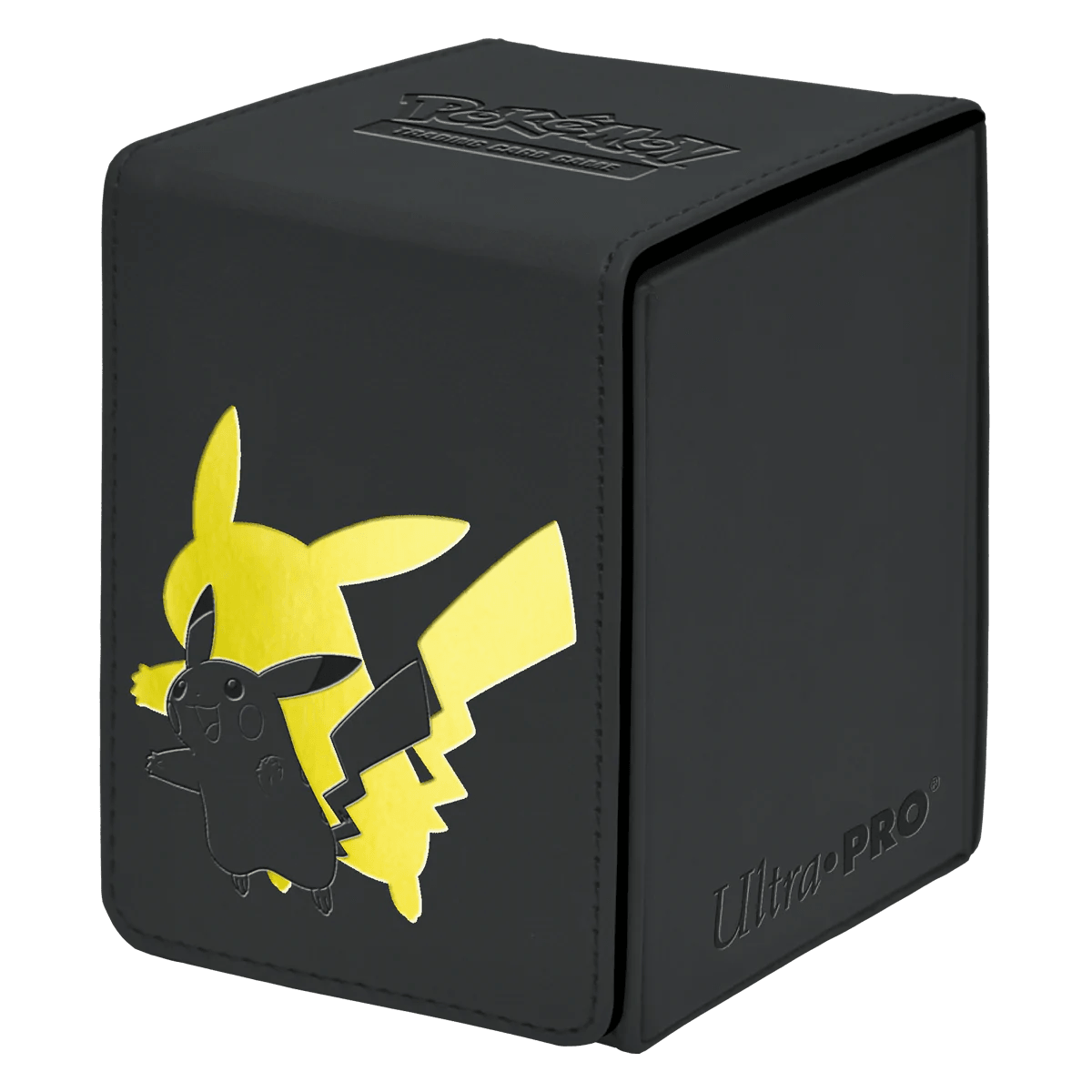 Ultra PRO - Alcove Flip Deck Box (Leather) - Pikachu - Hobby Champion Inc