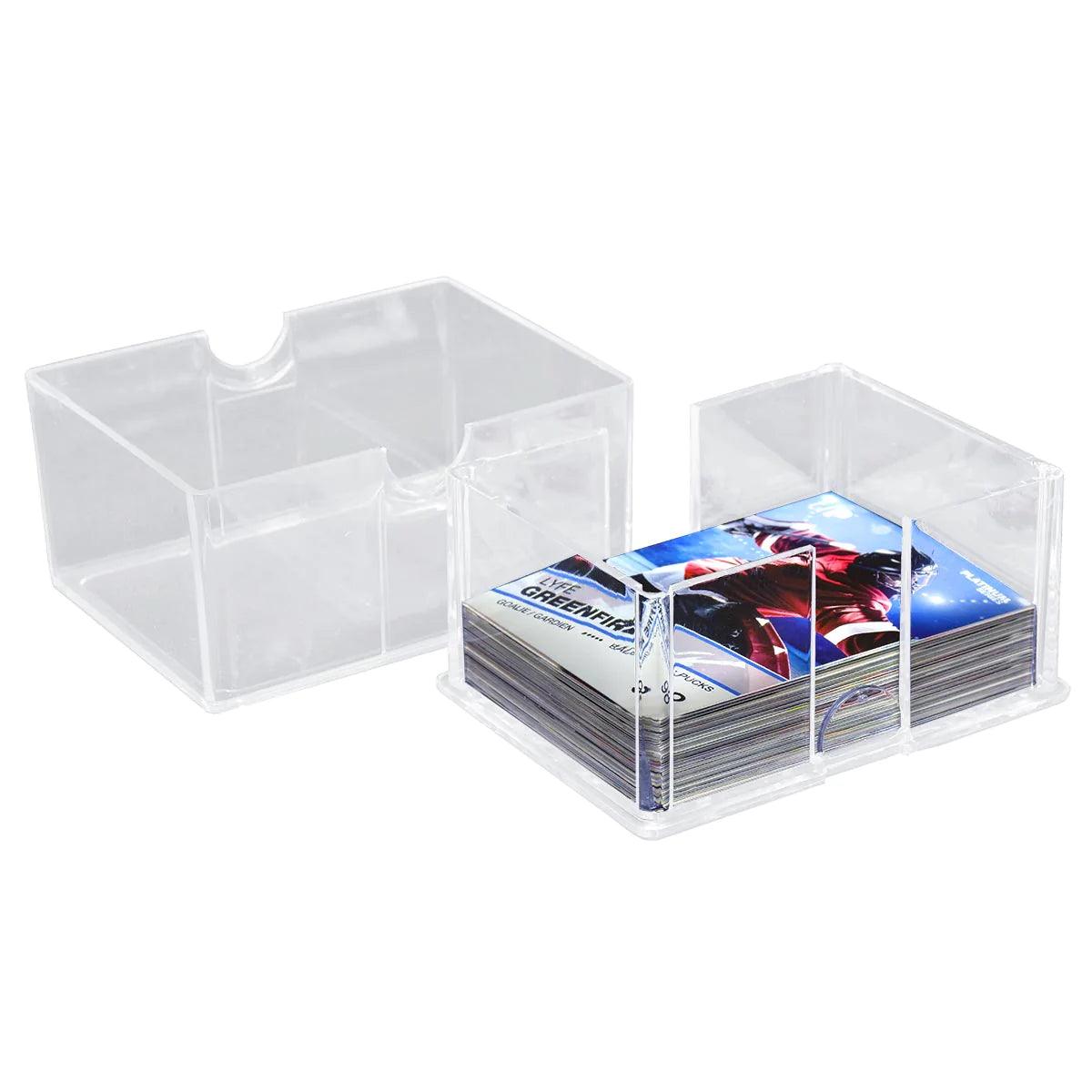Ultra Pro - Clear Card Storage Box (Holds 100 Cards) - Diamond Corner Box - Hobby Champion Inc