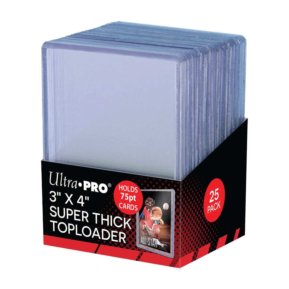 Ultra PRO - Toploader Pack - 075pt (25 toploaders per pack) - Hobby Champion Inc