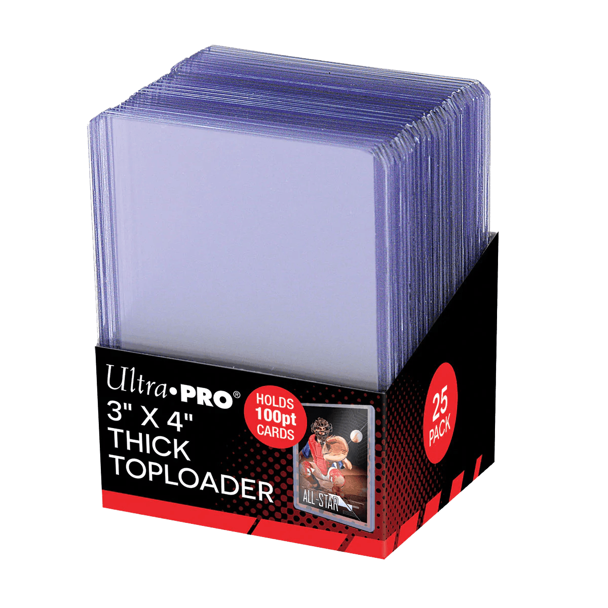 Ultra PRO - Toploader Pack - 100pt (25 toploaders per pack) - Hobby Champion Inc
